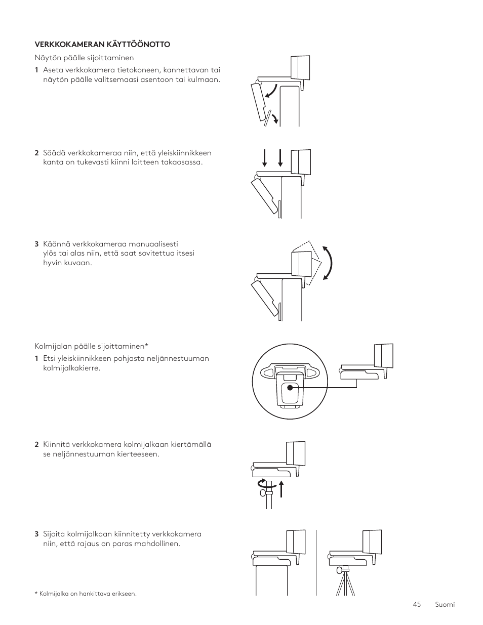 Logitech C920e 1080p Business Webcam User Manual | Page 45 / 130