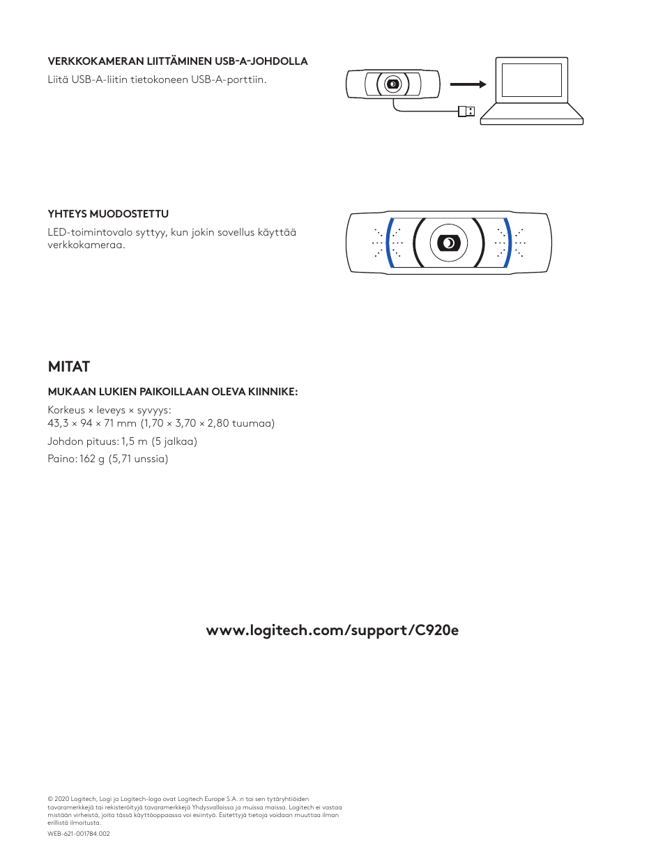 Logitech C920e 1080p Business Webcam User Manual | Page 46 / 130