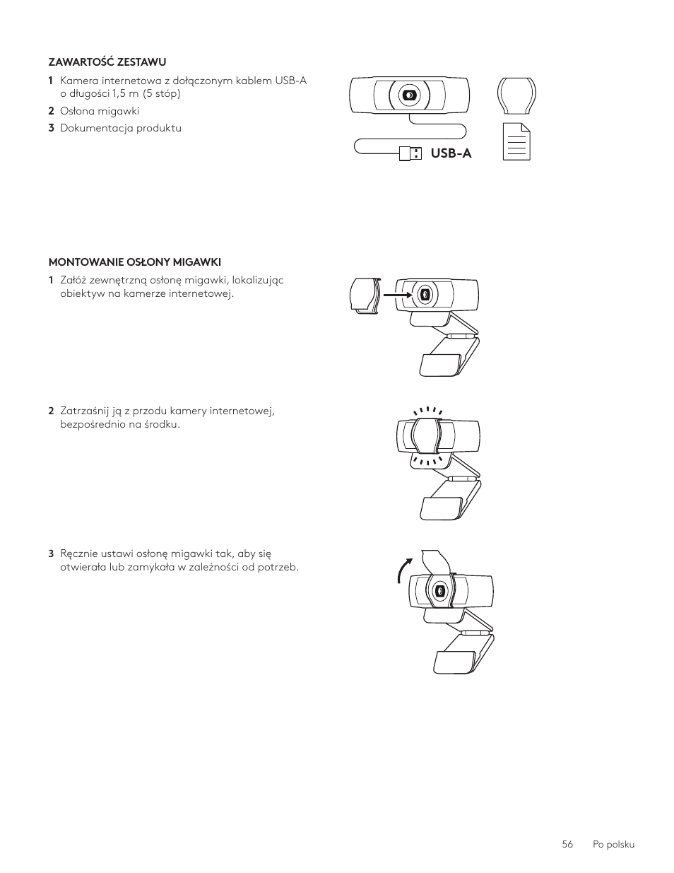 Logitech C920e 1080p Business Webcam User Manual | Page 56 / 130
