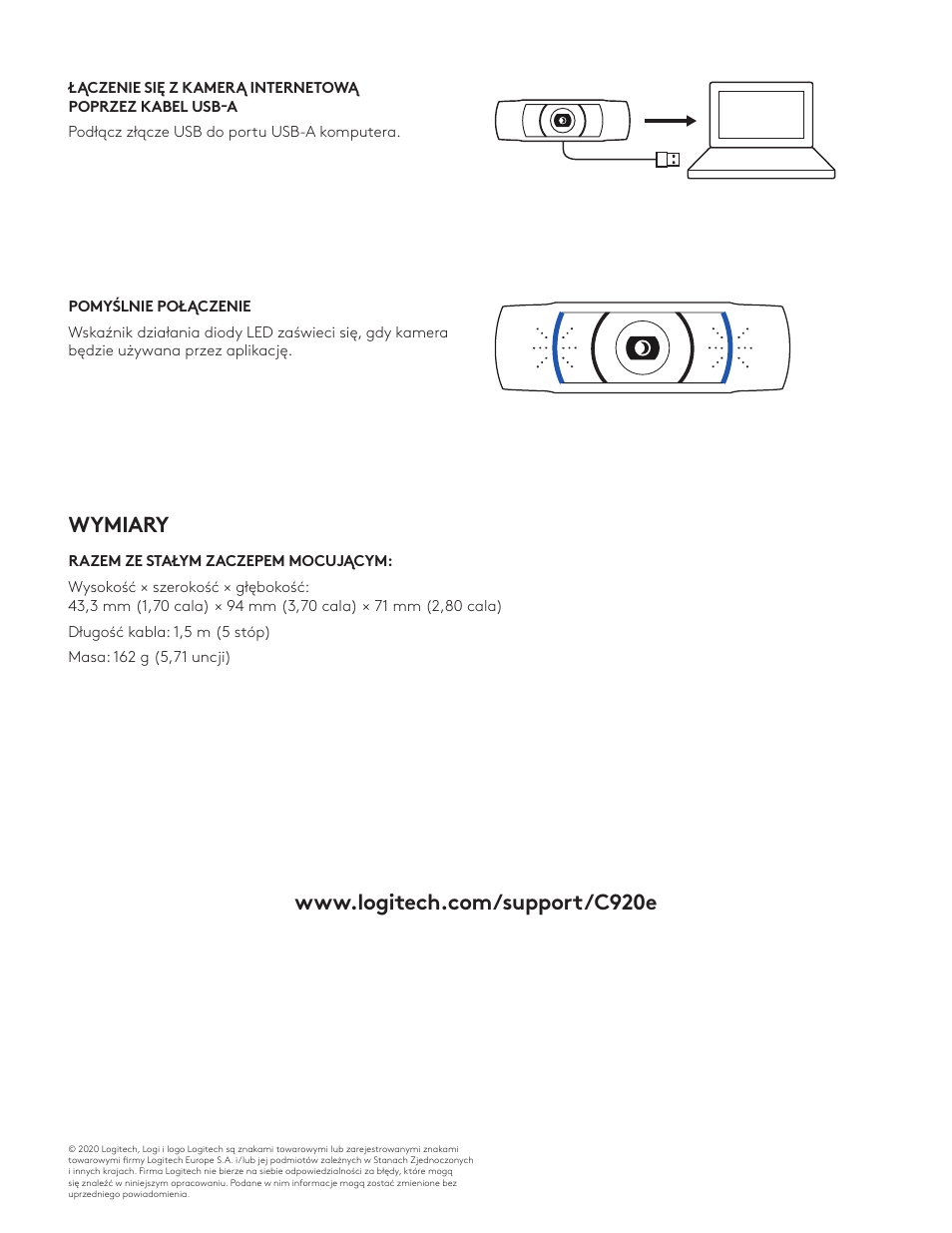 Logitech C920e 1080p Business Webcam User Manual | Page 58 / 130