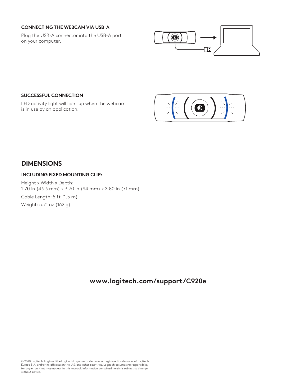 Logitech C920e 1080p Business Webcam User Manual | Page 6 / 130