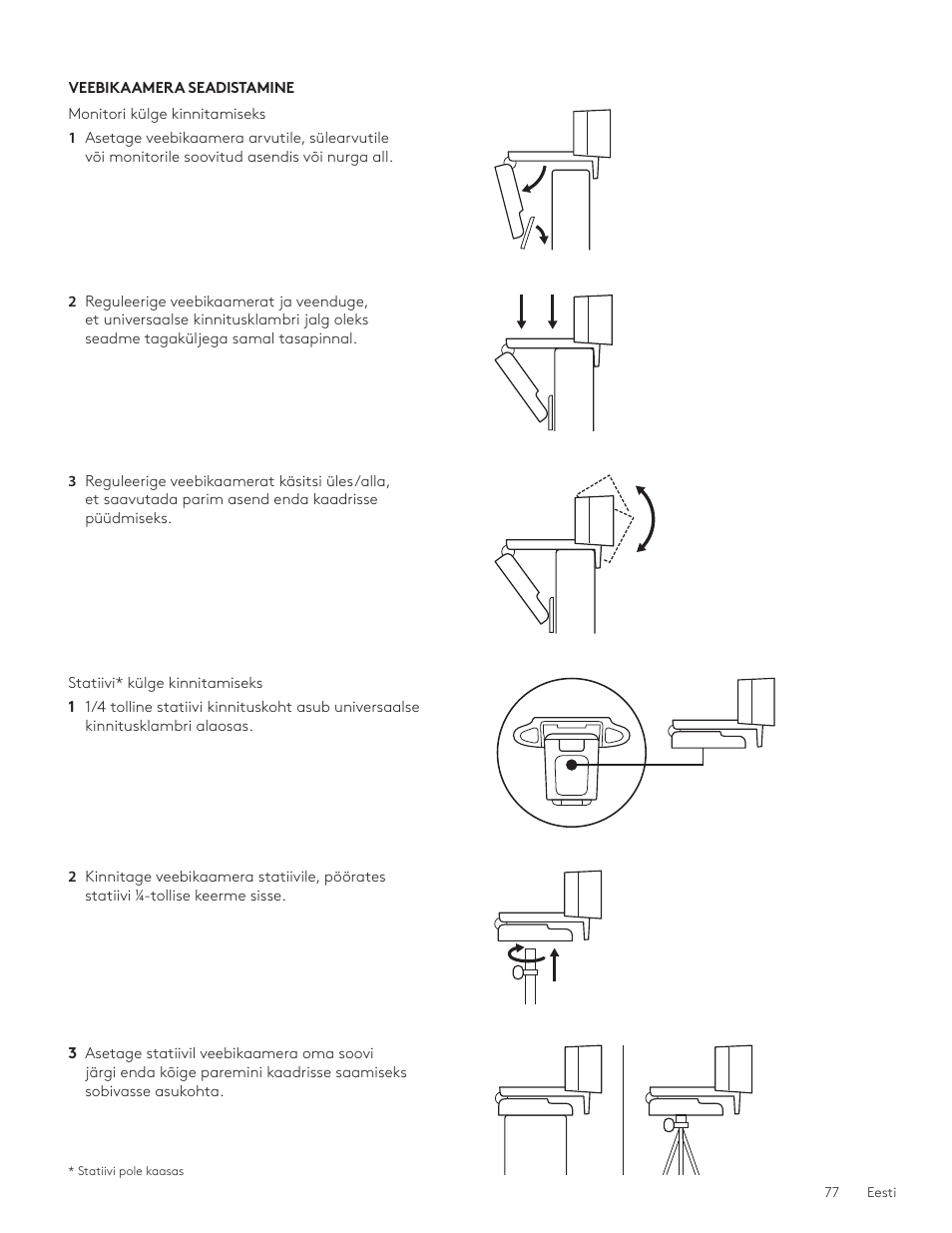 Logitech C920e 1080p Business Webcam User Manual | Page 77 / 130