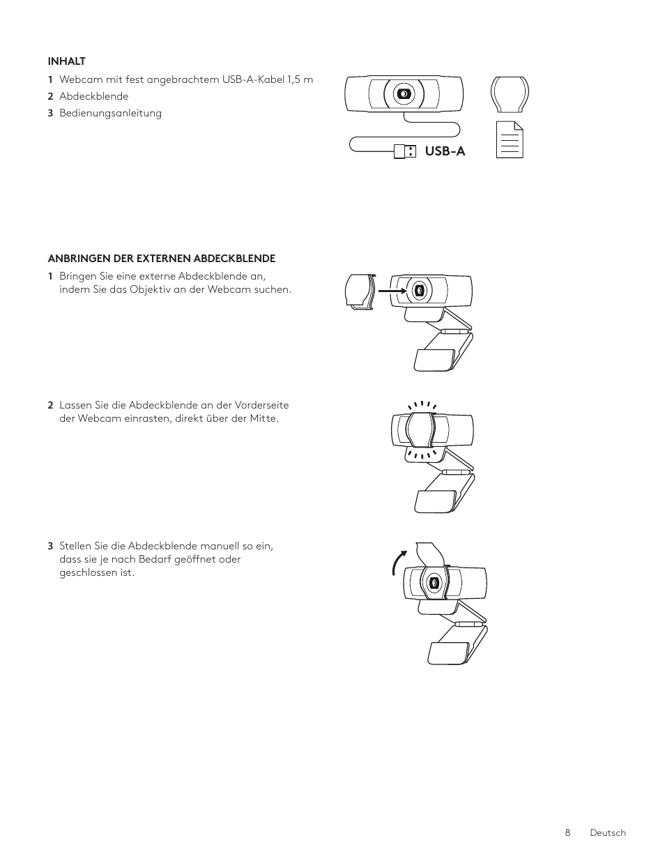 Logitech C920e 1080p Business Webcam User Manual | Page 8 / 130