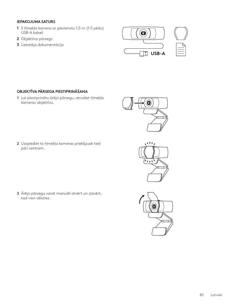 Logitech C920e 1080p Business Webcam User Manual | Page 80 / 130