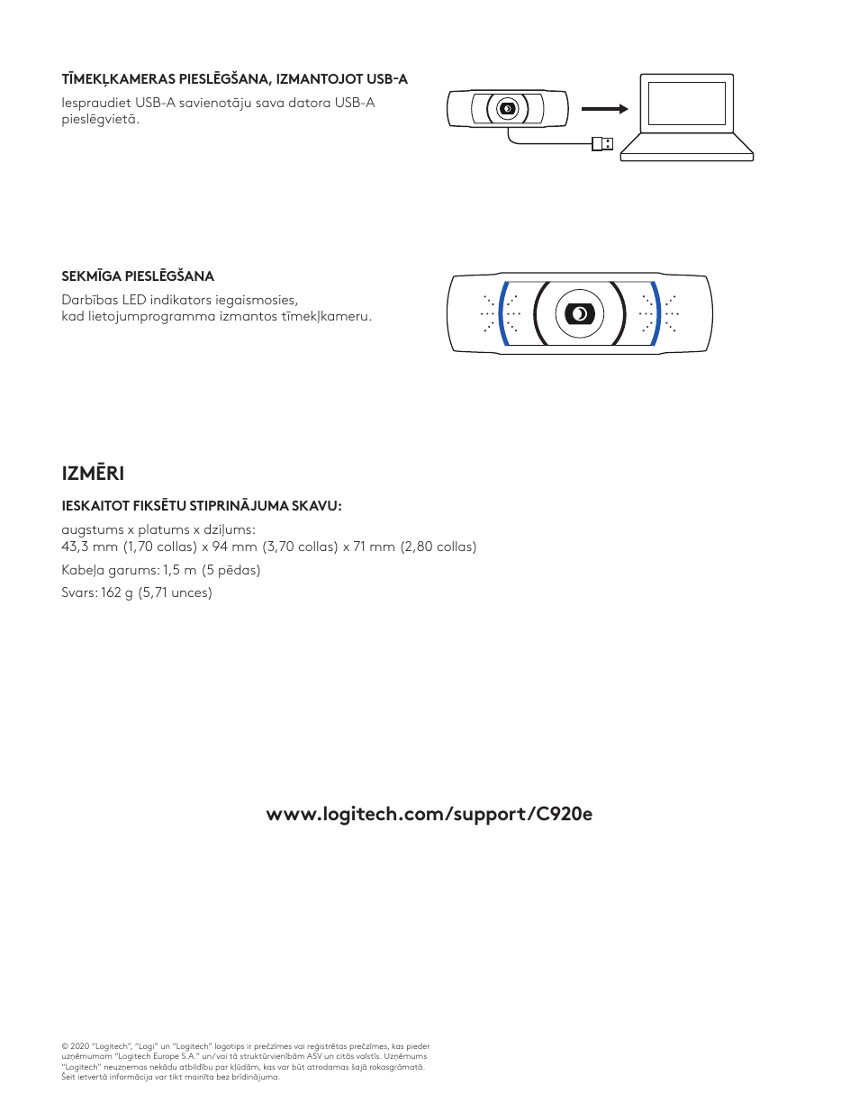 Logitech C920e 1080p Business Webcam User Manual | Page 82 / 130