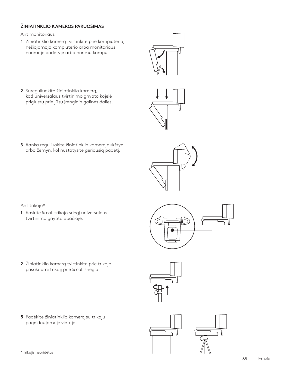 Logitech C920e 1080p Business Webcam User Manual | Page 85 / 130