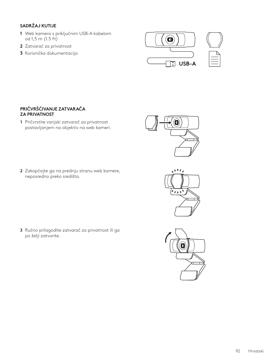 Logitech C920e 1080p Business Webcam User Manual | Page 92 / 130
