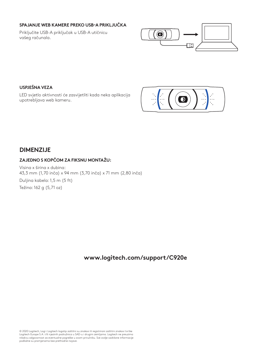 Logitech C920e 1080p Business Webcam User Manual | Page 94 / 130