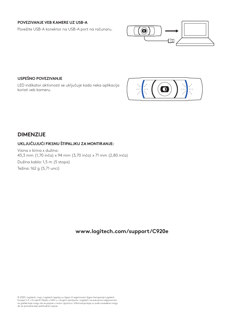 Logitech C920e 1080p Business Webcam User Manual | Page 98 / 130