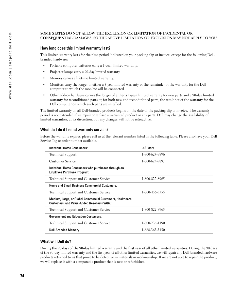 Dell 2161DS User Manual | Page 74 / 86