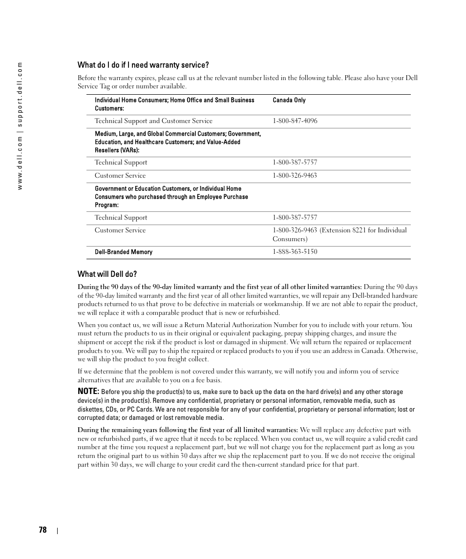 Dell 2161DS User Manual | Page 78 / 86