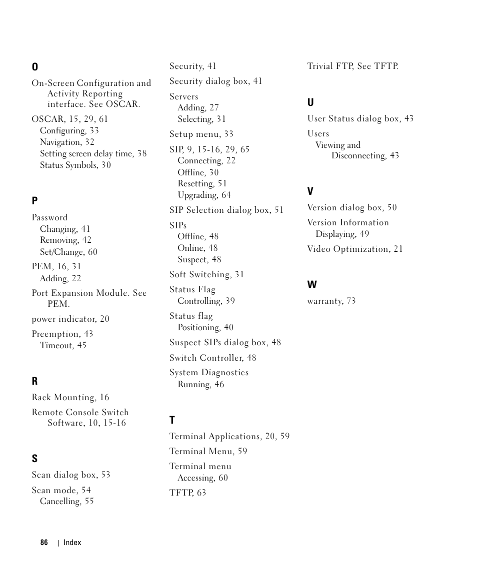 Dell 2161DS User Manual | Page 86 / 86