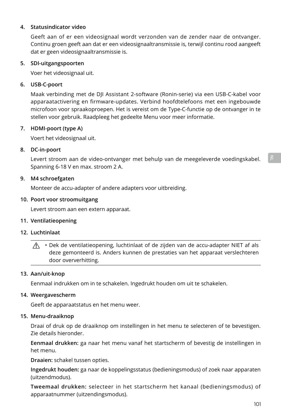 DJI Transmission Standard TX/RX Combo User Manual | Page 101 / 133