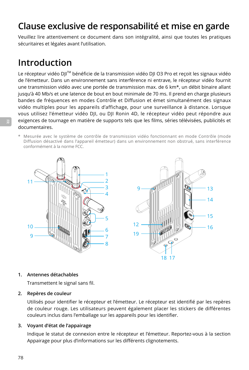 Introduction, Introduction 78 | DJI Transmission Standard TX/RX Combo User Manual | Page 78 / 133