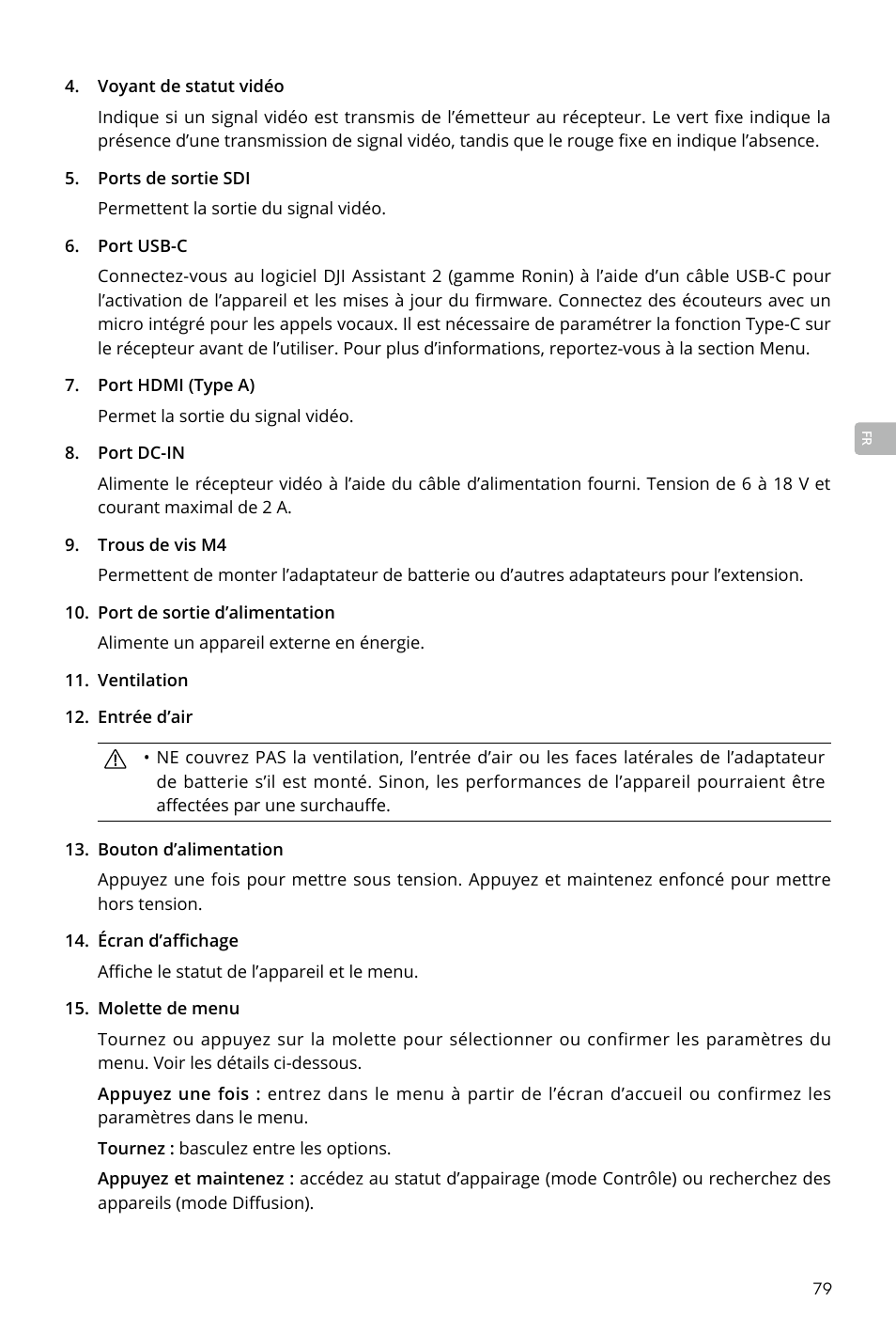 DJI Transmission Standard TX/RX Combo User Manual | Page 79 / 133