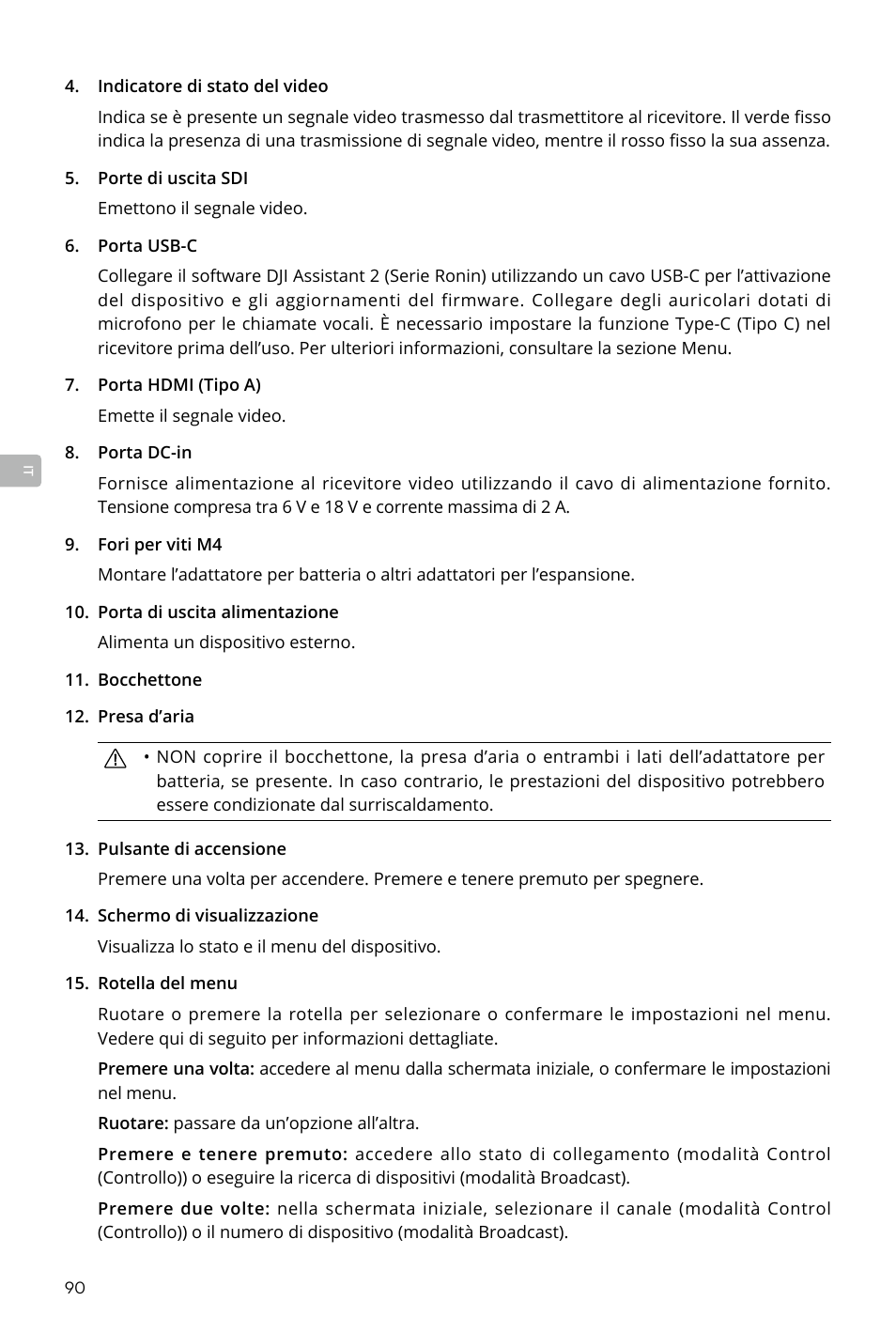 DJI Transmission Standard TX/RX Combo User Manual | Page 90 / 133