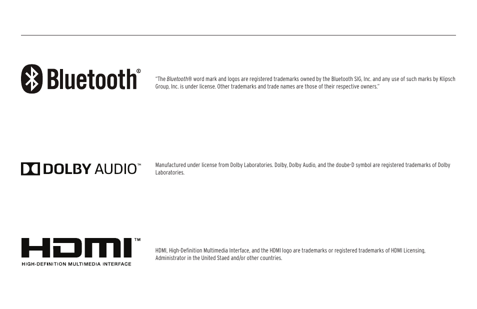 Klipsch Cinema 600 600W 3.1-Channel Soundbar System User Manual | Page 31 / 46