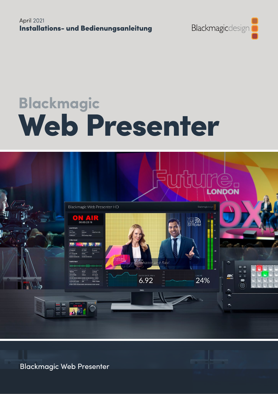 Deutsch, Web presenter, Blackmagic | Blackmagic Design Web Presenter 4K User Manual | Page 116 / 419