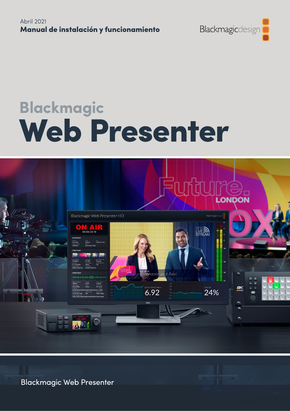 Español, Web presenter, Blackmagic | Blackmagic Design Web Presenter 4K User Manual | Page 154 / 419