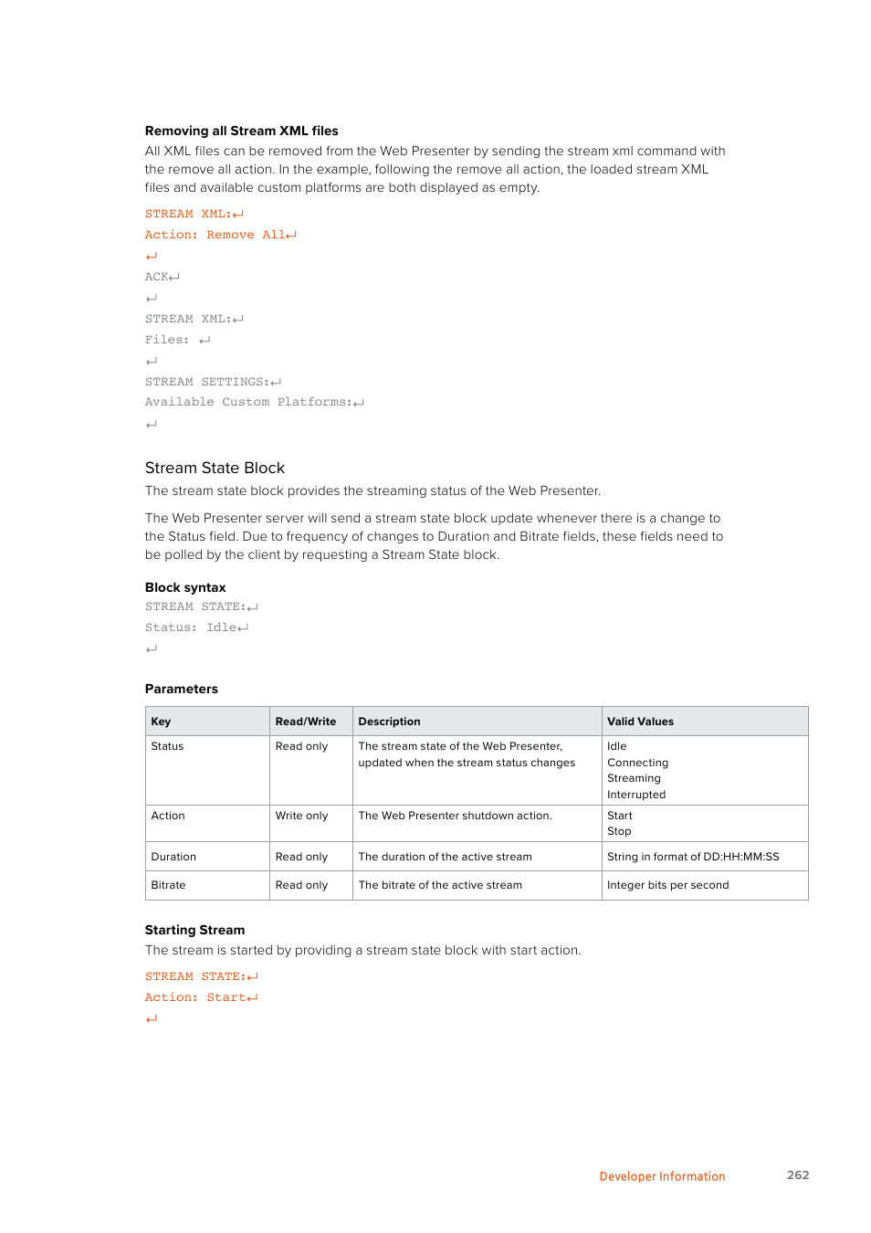 Stream state block | Blackmagic Design Web Presenter 4K User Manual | Page 262 / 419