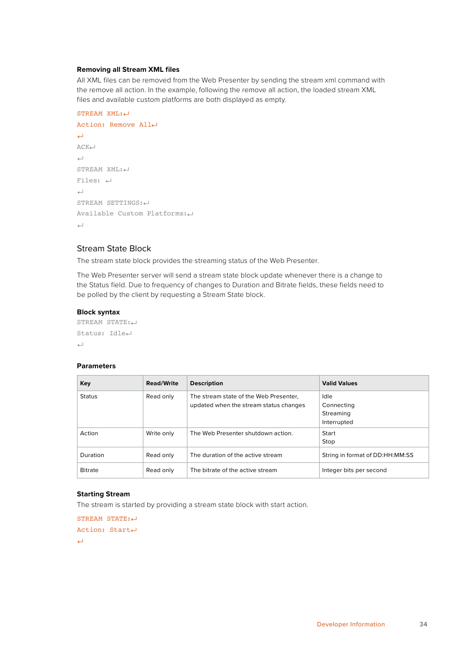 Stream state block | Blackmagic Design Web Presenter 4K User Manual | Page 34 / 419