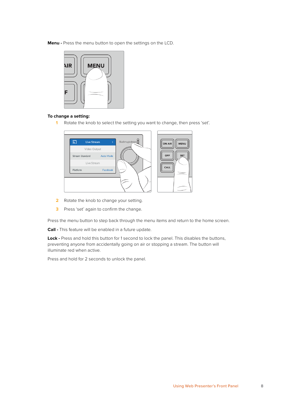 Blackmagic Design Web Presenter 4K User Manual | Page 8 / 419