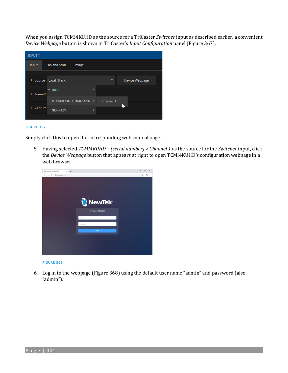 NewTek TriCaster TC1 (2 RU) User Manual | Page 320 / 350