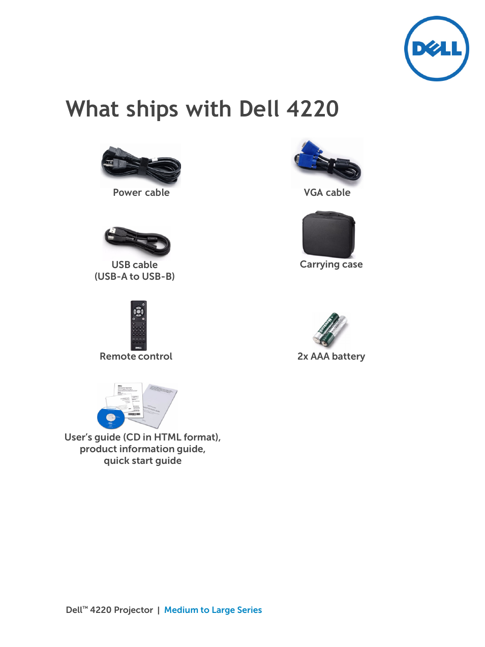 Dell 4220 User Manual | 1 page