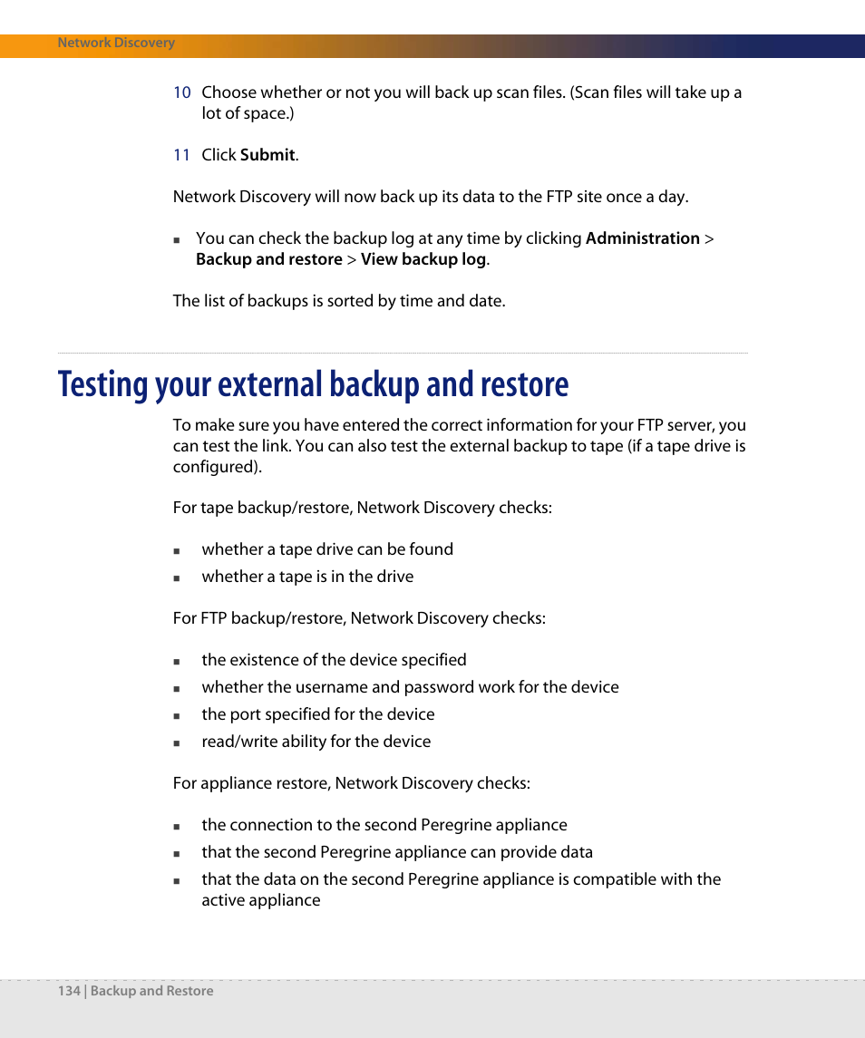 Testing your external backup and restore | Dell DPND-523-EN12 User Manual | Page 134 / 170