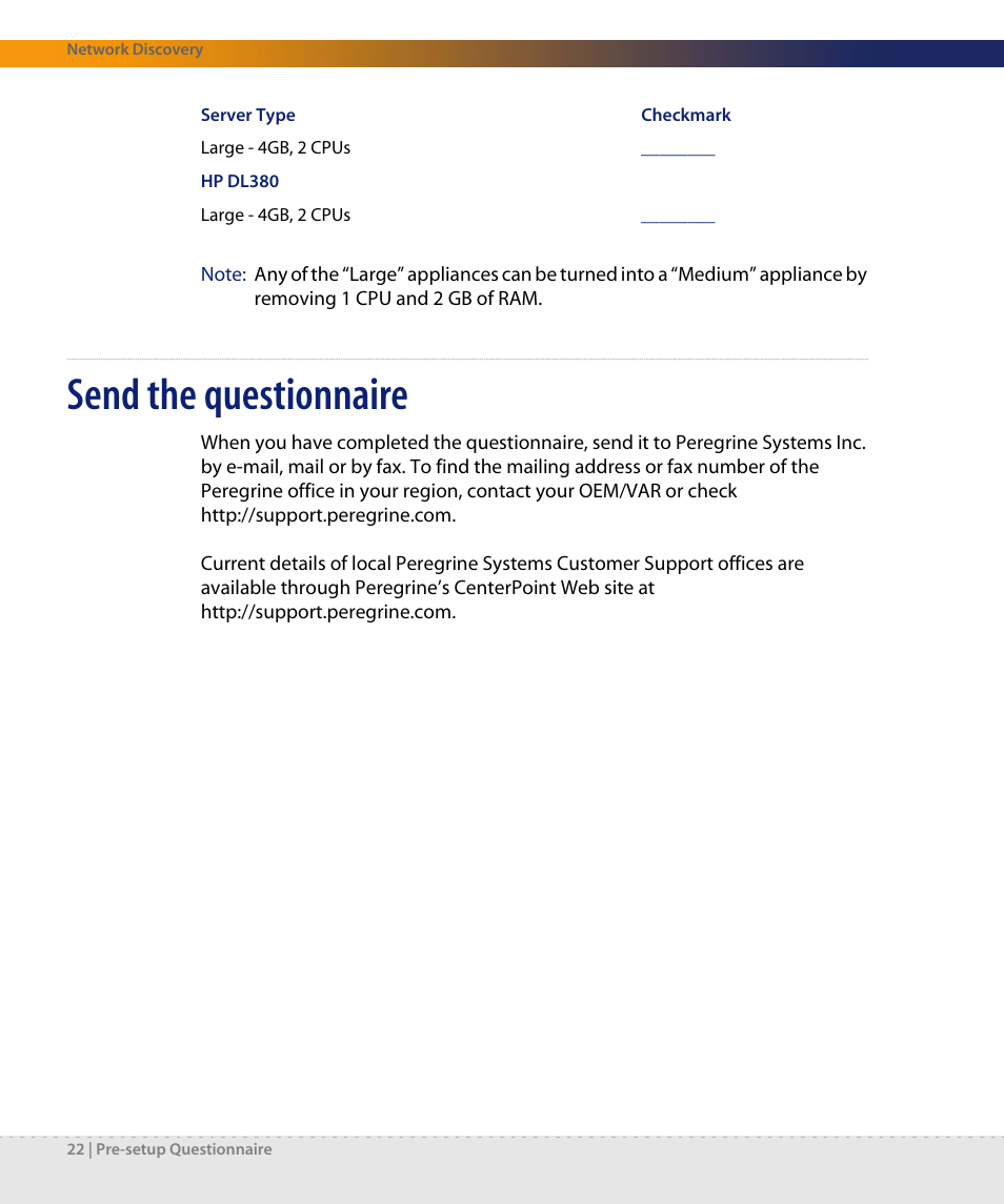 Send the questionnaire | Dell DPND-523-EN12 User Manual | Page 22 / 170