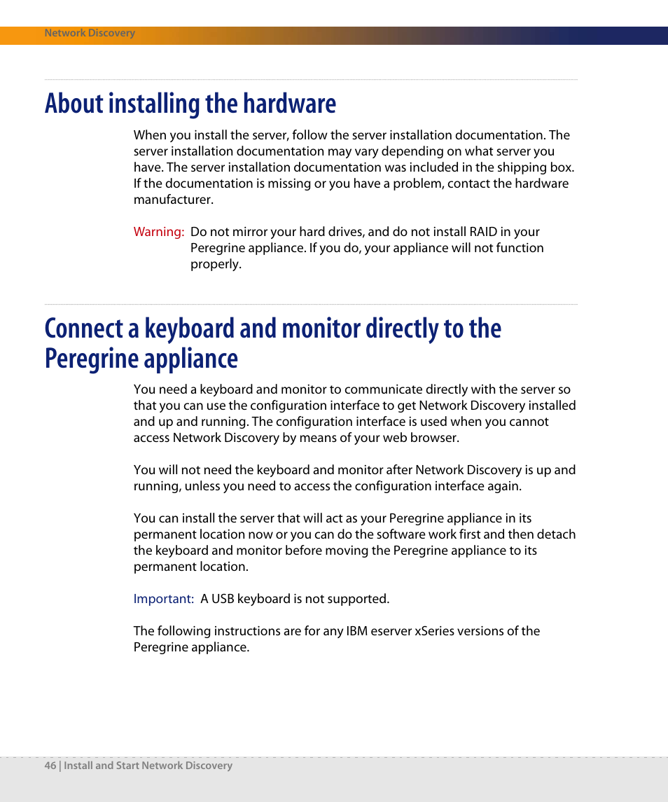 About installing the hardware | Dell DPND-523-EN12 User Manual | Page 46 / 170