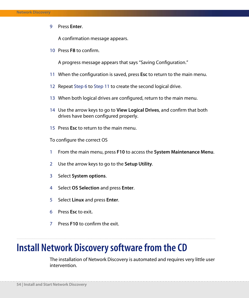 Install network discovery software from the cd | Dell DPND-523-EN12 User Manual | Page 54 / 170