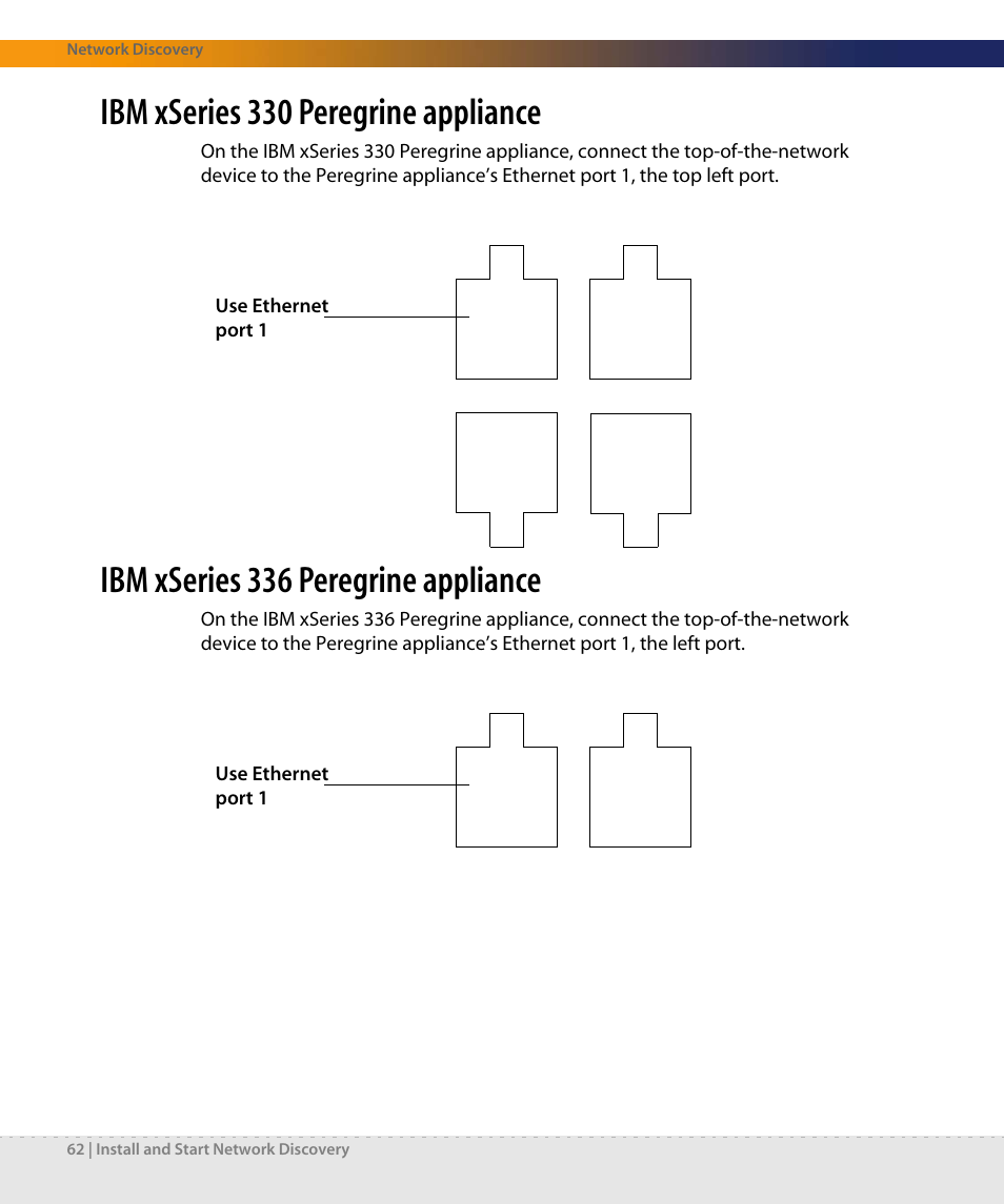 Ibm xseries 330 peregrine appliance, Ibm xseries 336 peregrine appliance | Dell DPND-523-EN12 User Manual | Page 62 / 170
