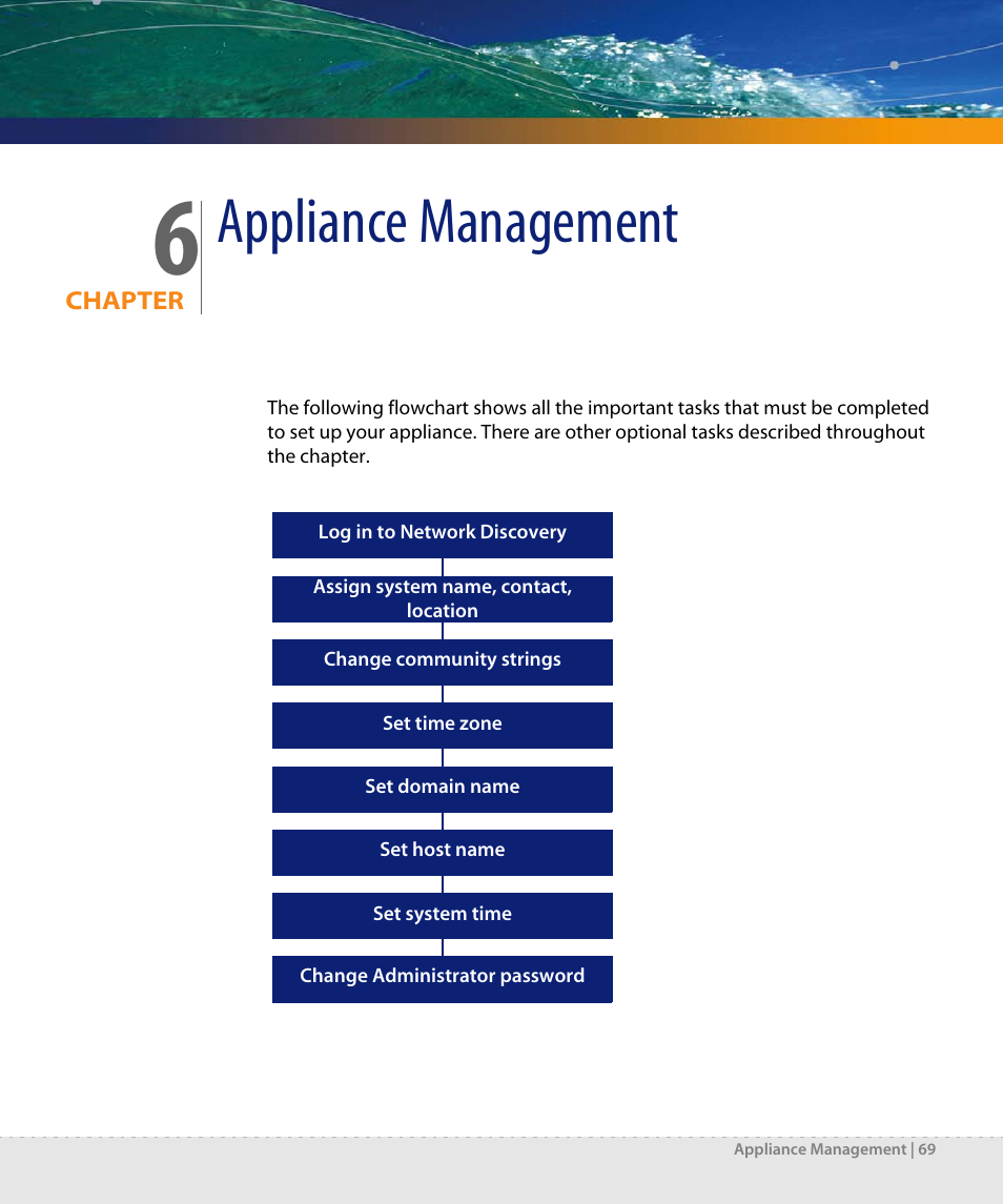 Appliance management, Chapter 6 | Dell DPND-523-EN12 User Manual | Page 69 / 170