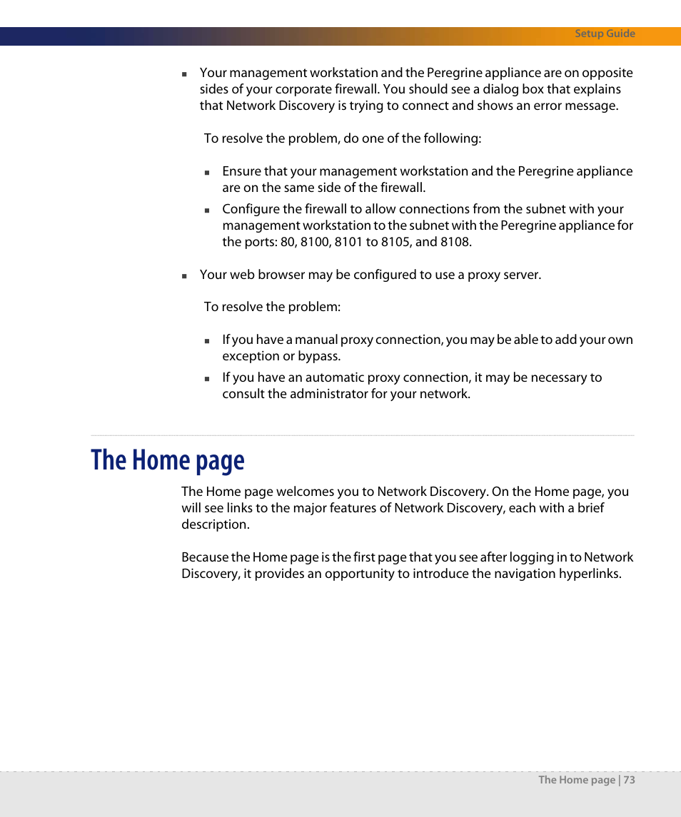 The home page | Dell DPND-523-EN12 User Manual | Page 73 / 170