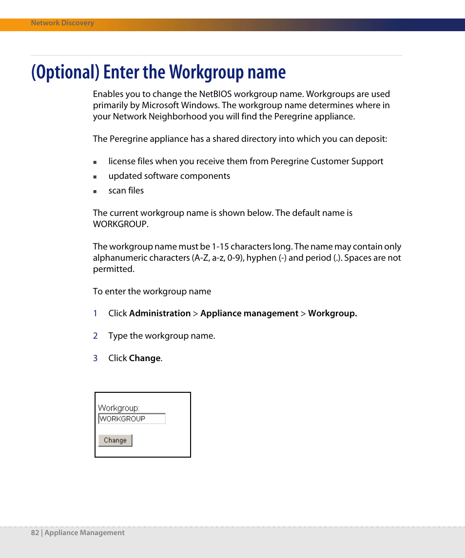 Optional) enter the workgroup name | Dell DPND-523-EN12 User Manual | Page 82 / 170
