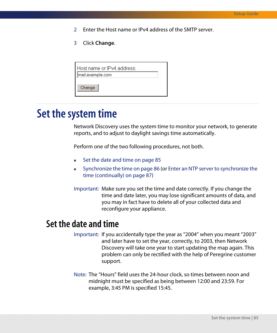 Set the system time, Set the date and time | Dell DPND-523-EN12 User Manual | Page 85 / 170