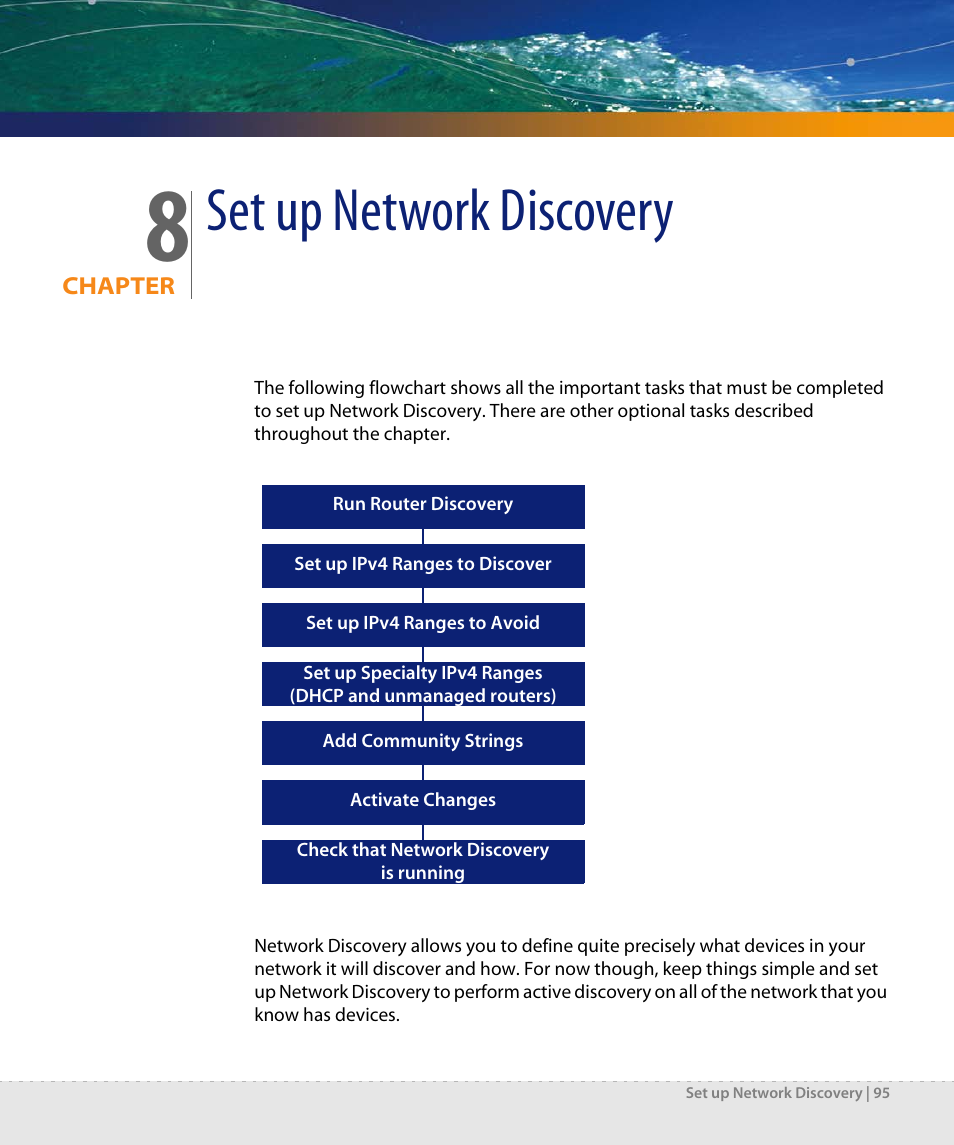 Set up network discovery, Chapter 8 | Dell DPND-523-EN12 User Manual | Page 95 / 170