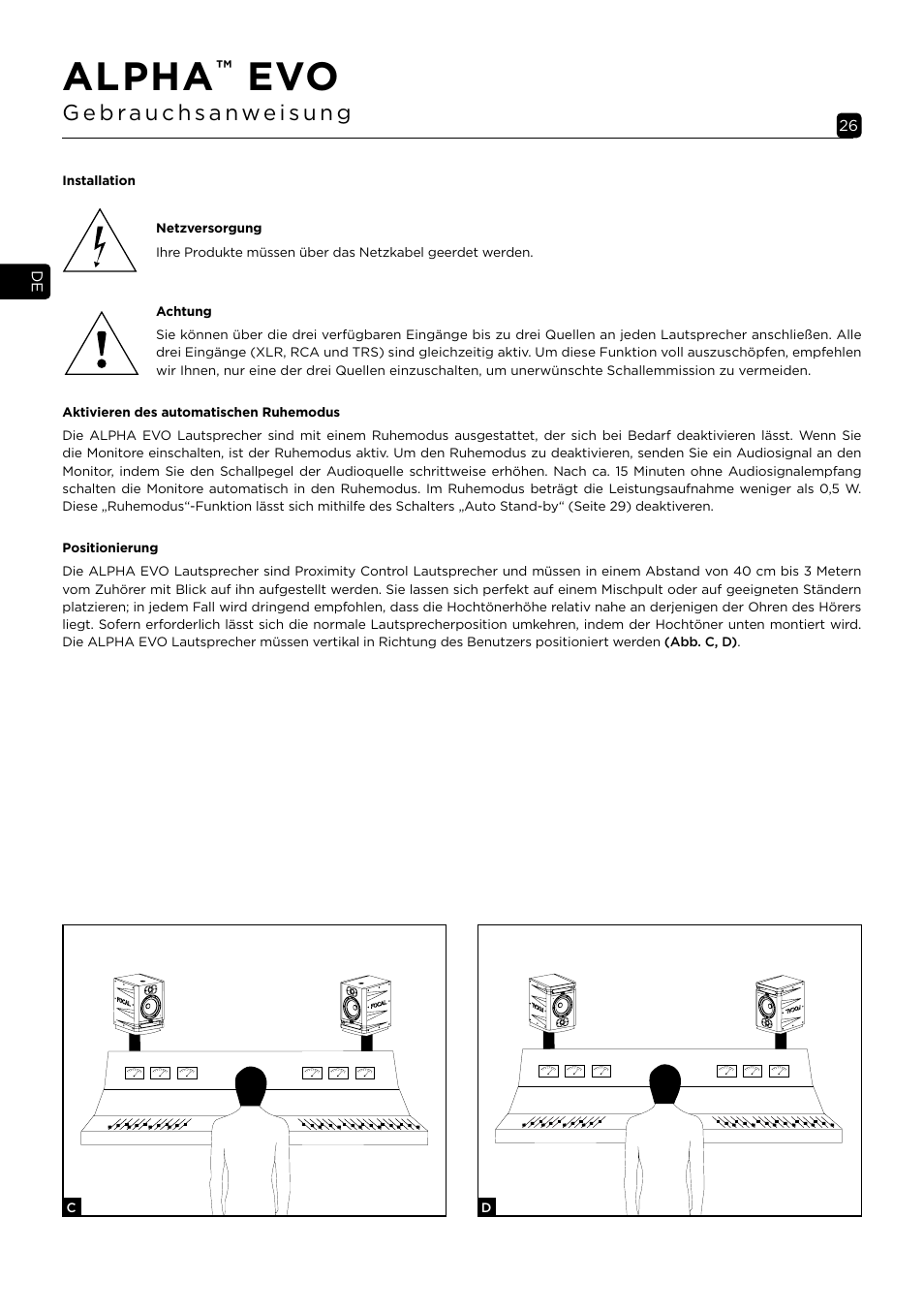 Alpha | Focal Alpha 65 Evo 6.5" Mixing Monitor User Manual | Page 26 / 144