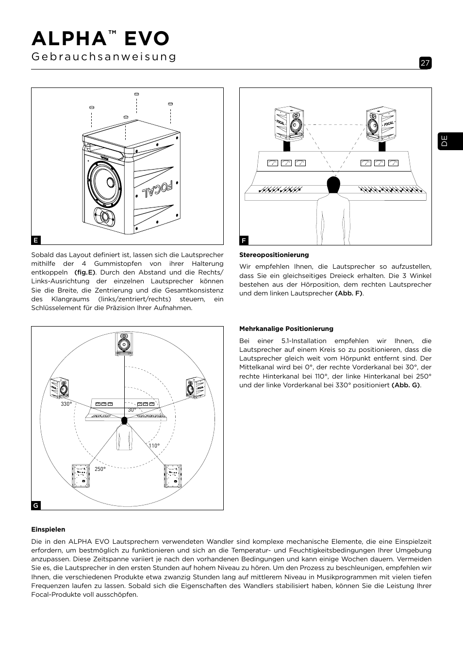 Alpha | Focal Alpha 65 Evo 6.5" Mixing Monitor User Manual | Page 27 / 144