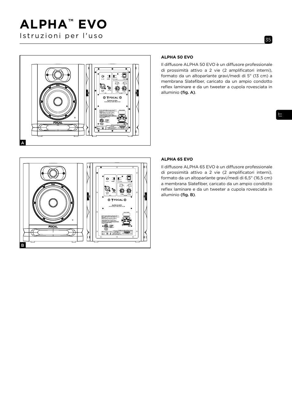 Alpha | Focal Alpha 65 Evo 6.5" Mixing Monitor User Manual | Page 35 / 144
