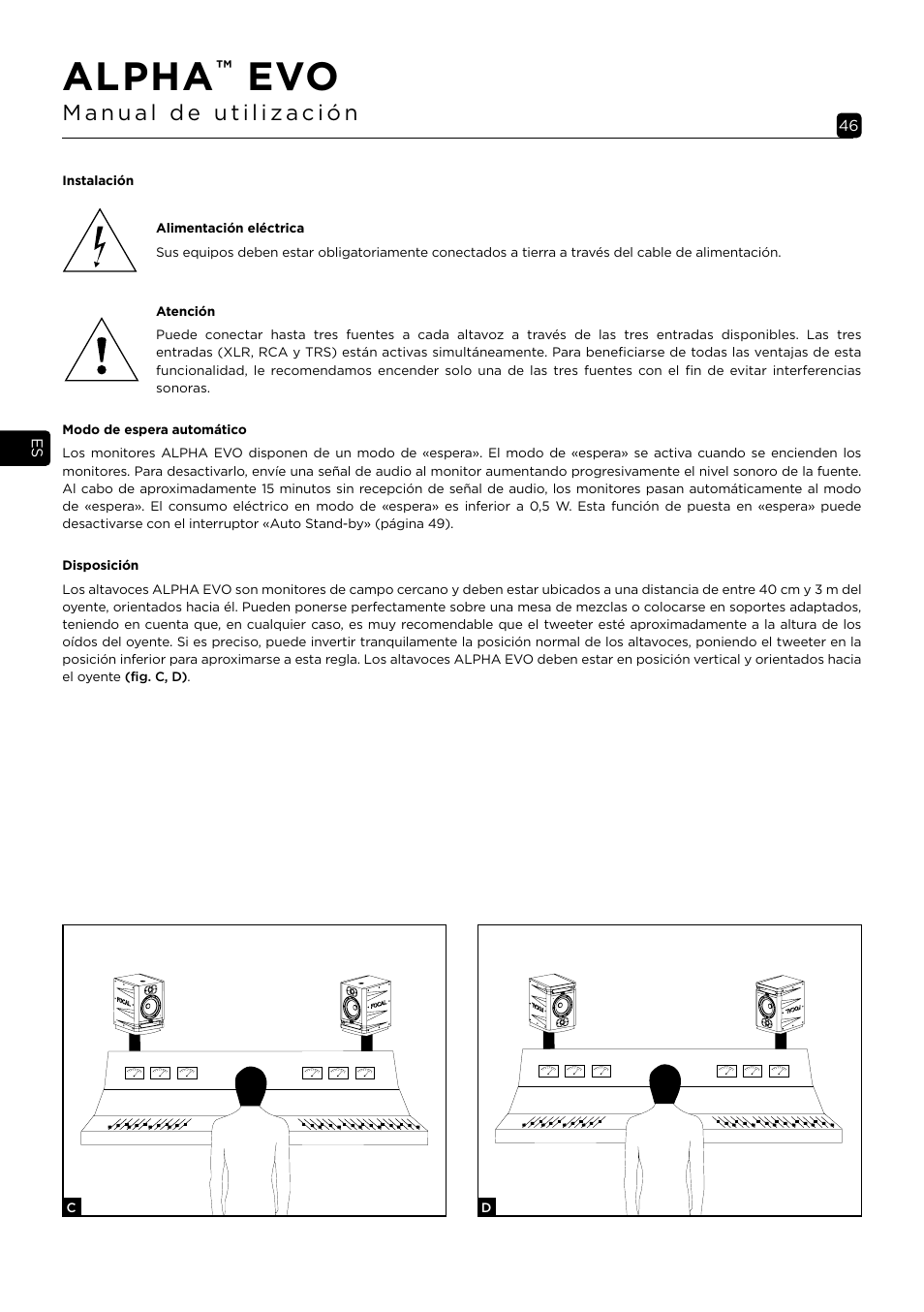 Alpha | Focal Alpha 65 Evo 6.5" Mixing Monitor User Manual | Page 46 / 144