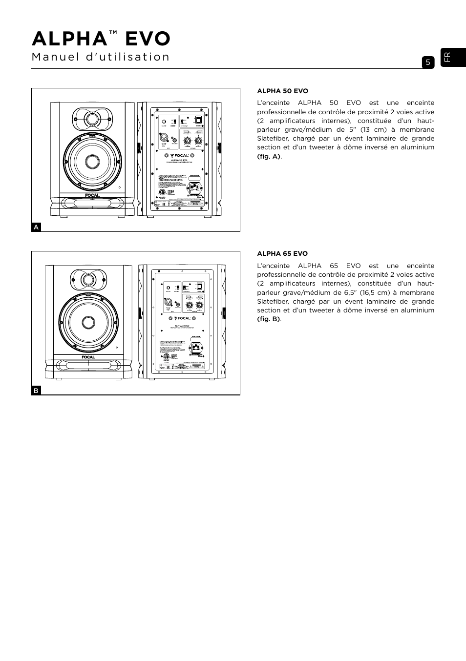 Alpha | Focal Alpha 65 Evo 6.5" Mixing Monitor User Manual | Page 5 / 144