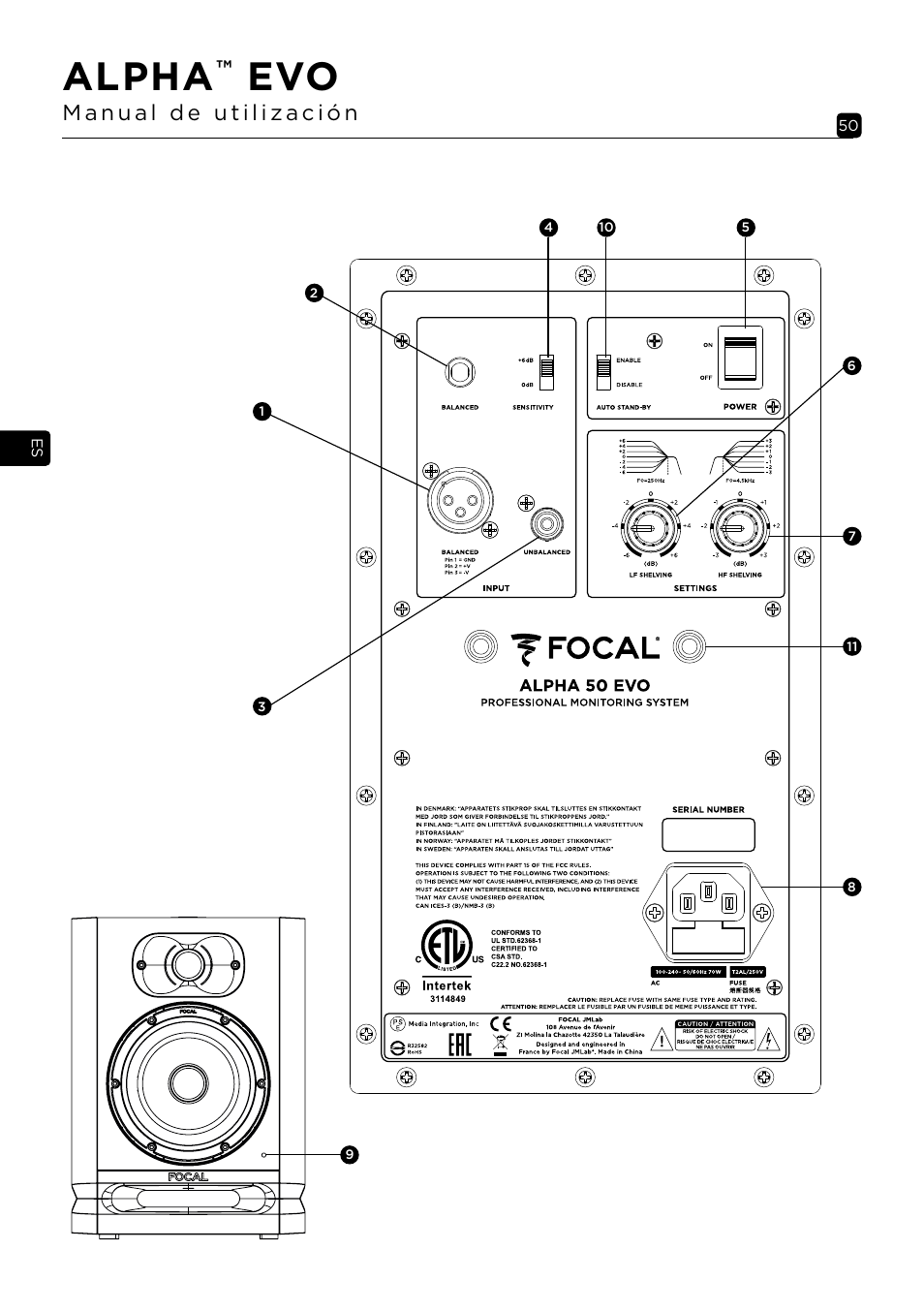 Alpha | Focal Alpha 65 Evo 6.5" Mixing Monitor User Manual | Page 50 / 144