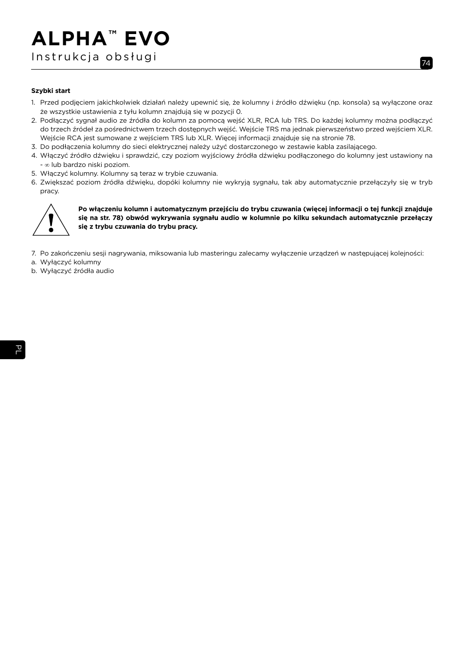 Alpha | Focal Alpha 65 Evo 6.5" Mixing Monitor User Manual | Page 74 / 144