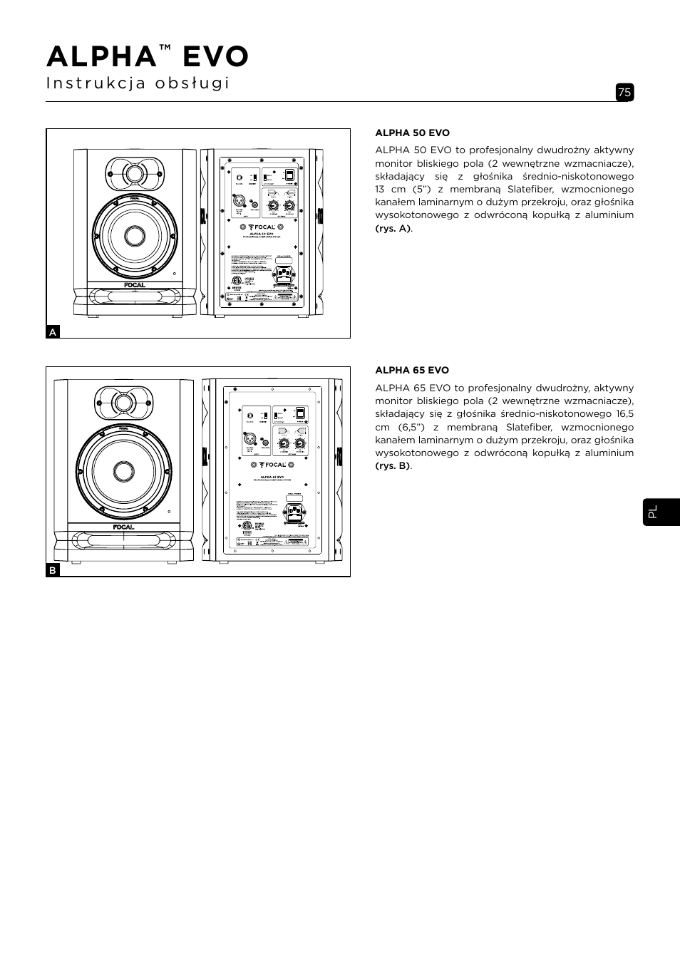 Alpha | Focal Alpha 65 Evo 6.5" Mixing Monitor User Manual | Page 75 / 144