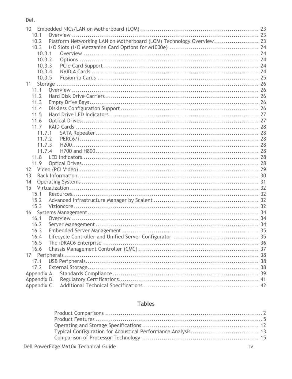 Dell PowerEdge M610x User Manual | Page 4 / 48