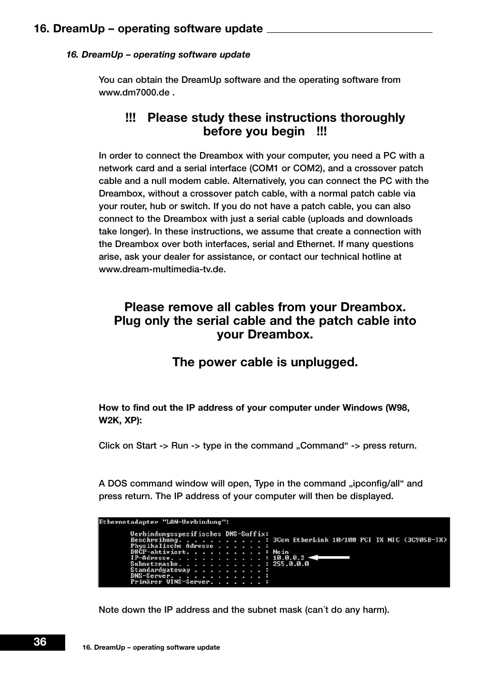 Dream Vision DM 7000-S User Manual | Page 36 / 70