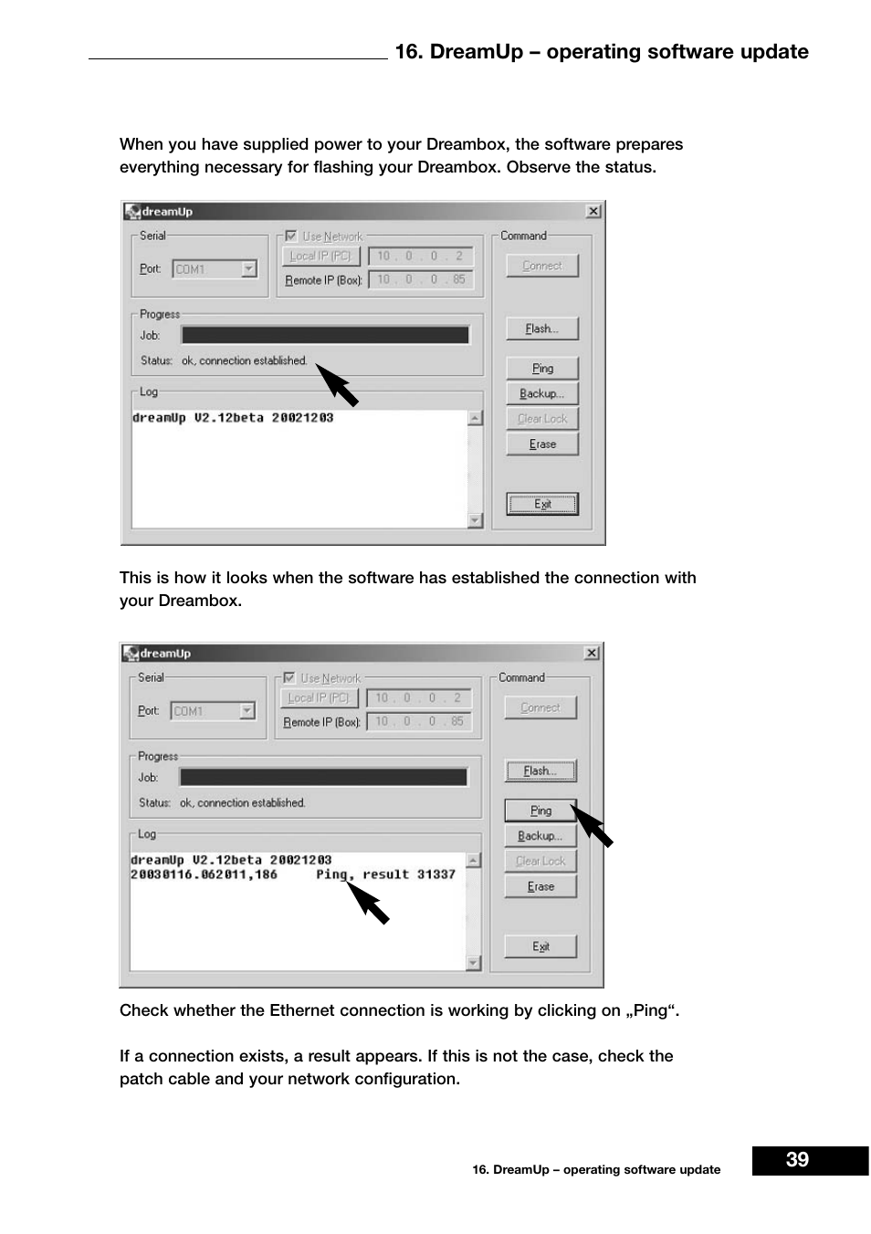 Dreamup – operating software update 39 | Dream Vision DM 7000-S User Manual | Page 39 / 70