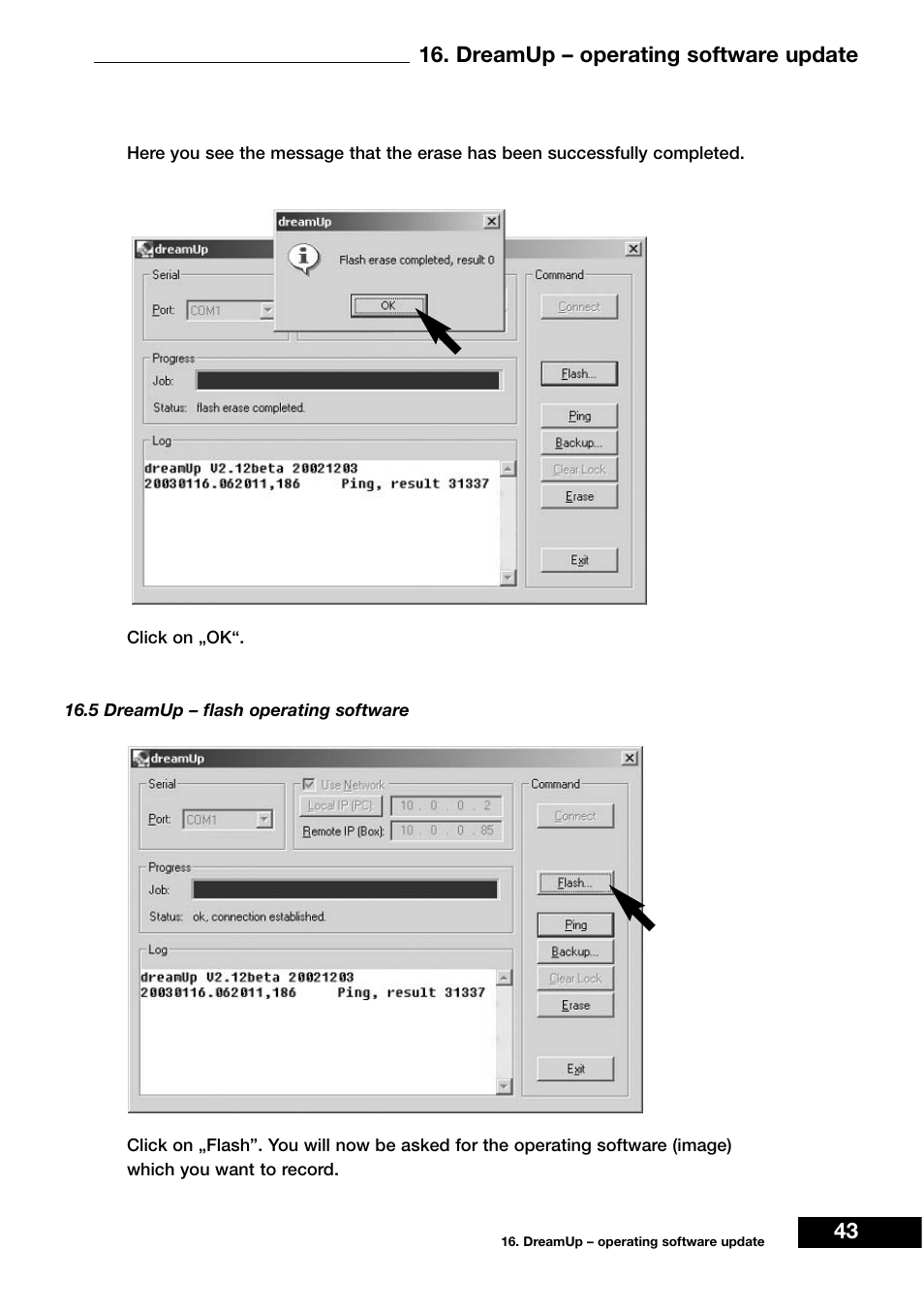Dreamup – operating software update 43 | Dream Vision DM 7000-S User Manual | Page 43 / 70